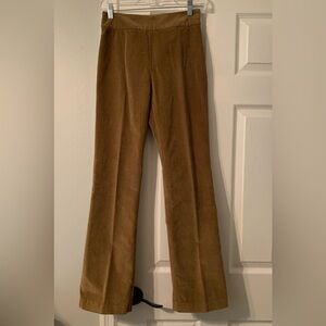 J Crew corduroy pant, 2, medium brown/caramel color, gently worn